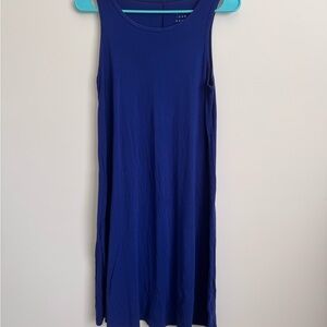 A New Day Blue Sleeveless Mini Sundress